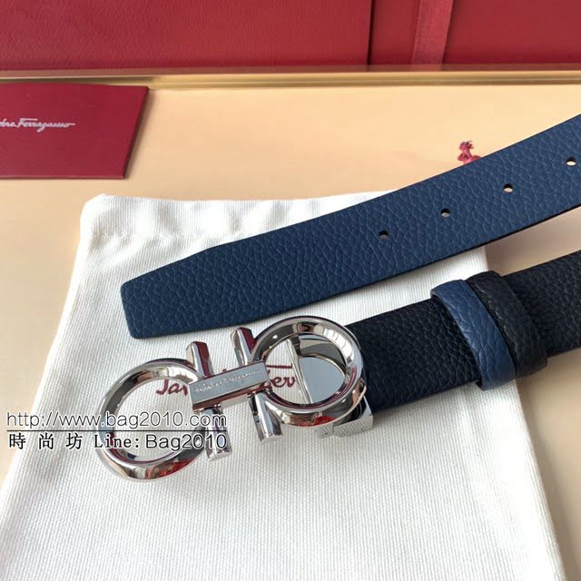 菲拉格慕男士皮帶 Ferragamo精品銅扣腰帶  jjp1953
